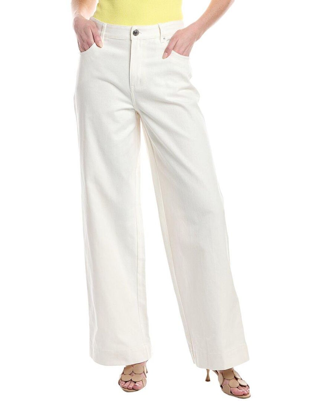 Staud White X Wrangler Grayson Wide Leg Jean