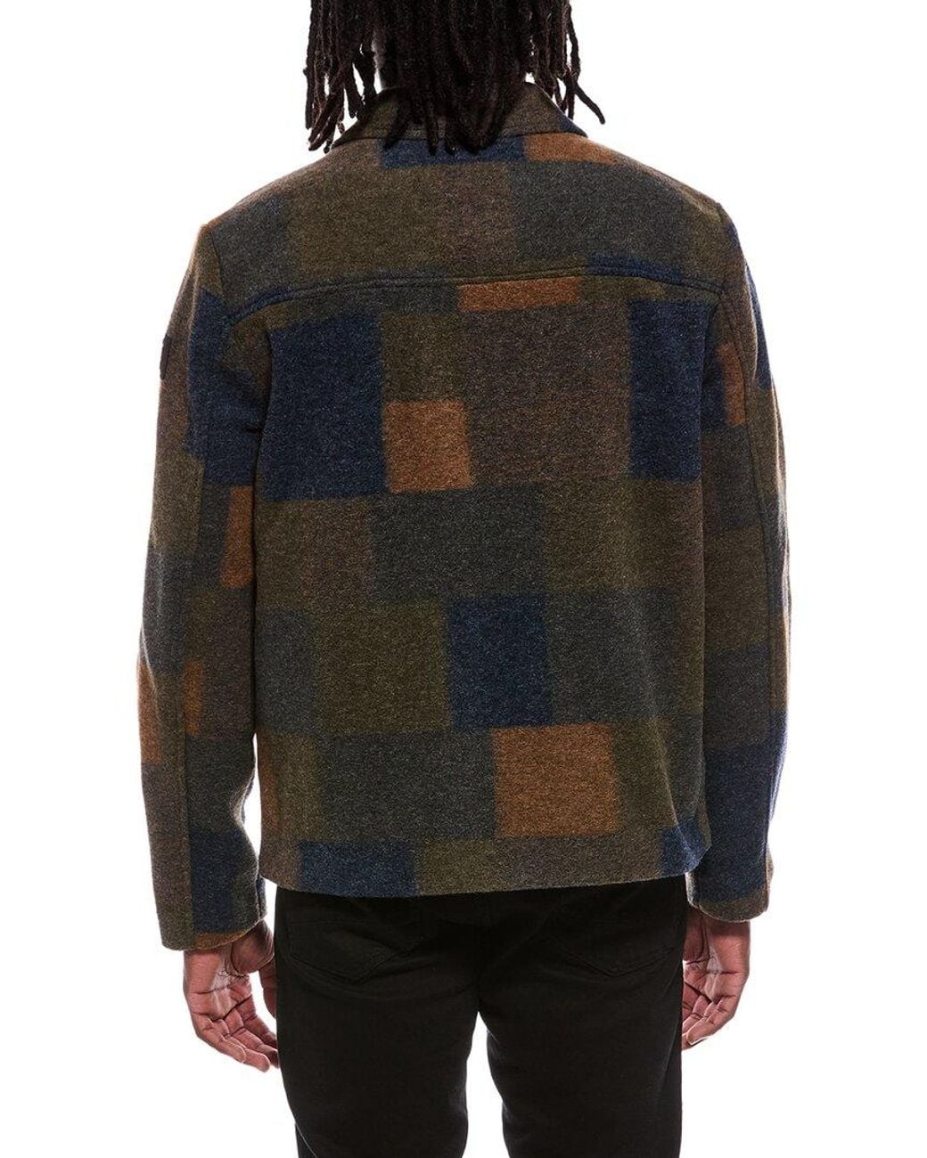 Hunter Black Elias Boiled Wool-Blend Jacket for men