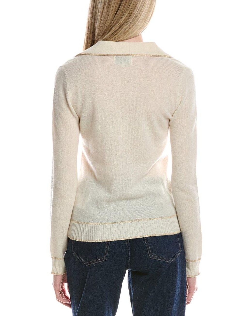Maison Heritage White Aurore Cashmere Sweater