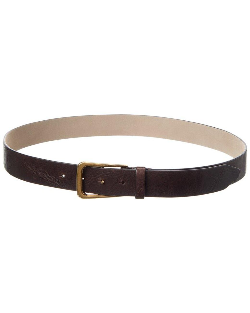 Brunello Cucinelli Brown Leather Belt