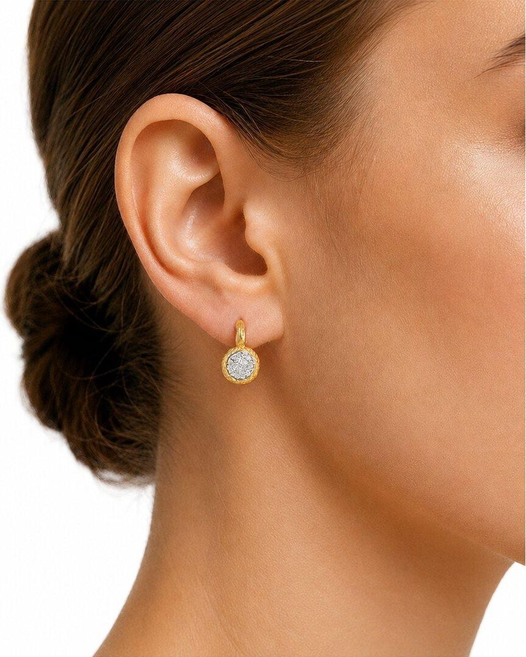 Reiss Metallic 14K 0.38 Ct. Tw. Diamond Earrings