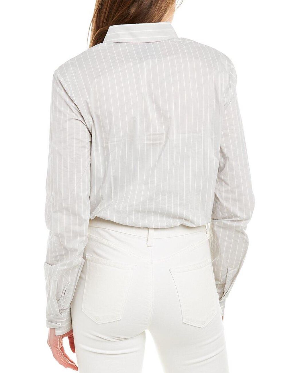 RTA White Ludovica Crop Shirt