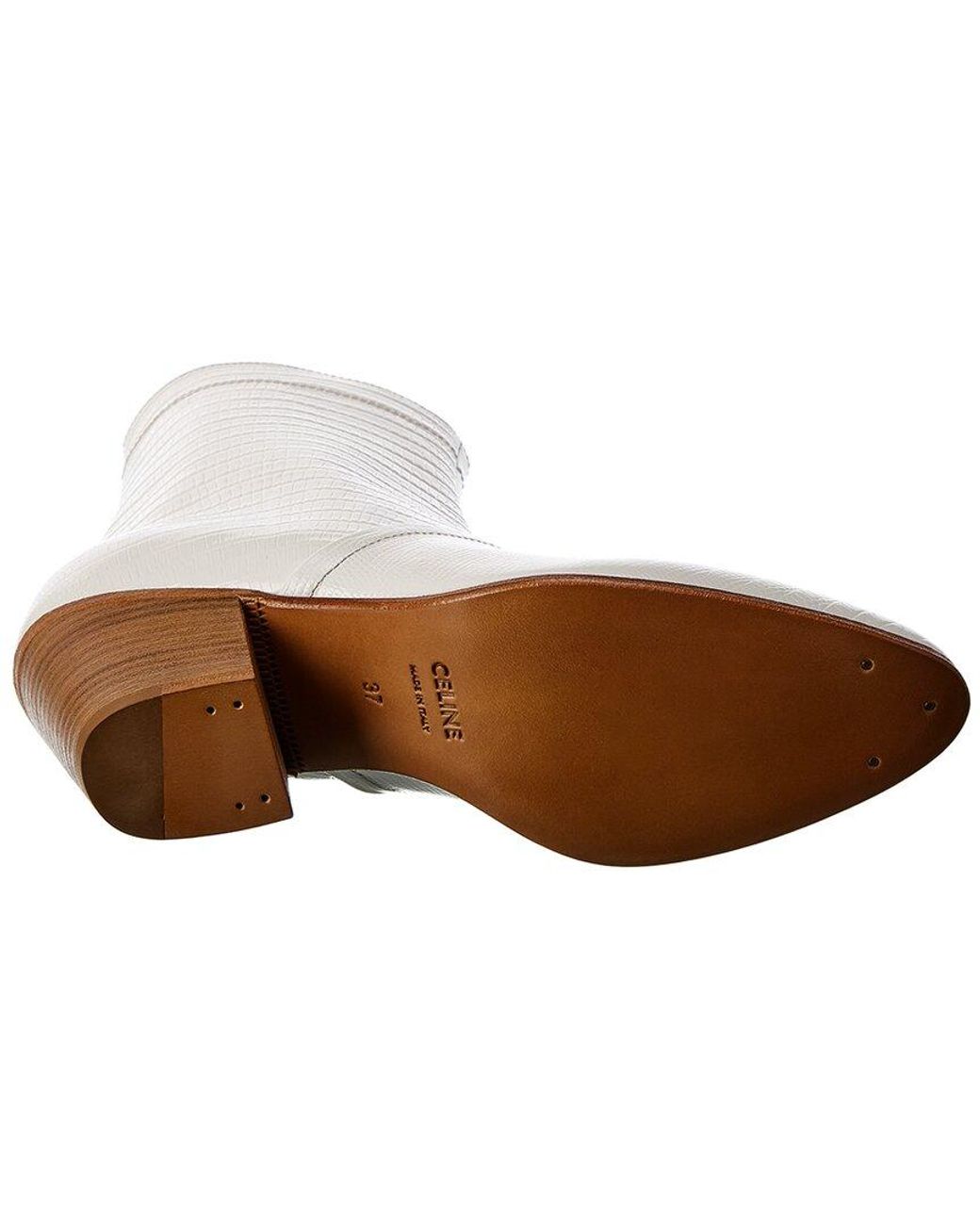 Celine Cubaine Croc Embossed Leather Boot In White Save 51 Lyst Celine Cubaine Croc Embossed Leather Boot In White Save 51 Lyst