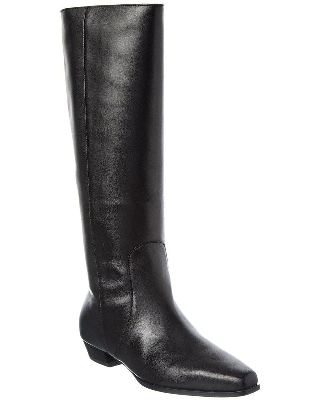 Rag & Bone Black Joni Leather Knee-High Boot