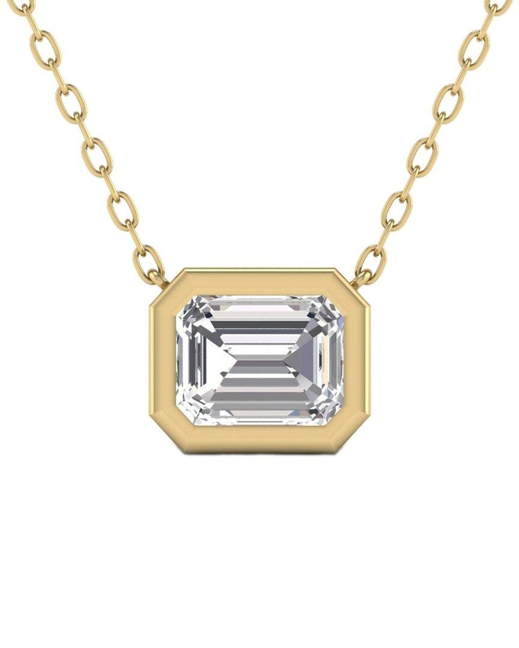 Lab Grown Diamonds Metallic 14k 1.00 Ct. Tw. Lab Grown Diamond Necklace
