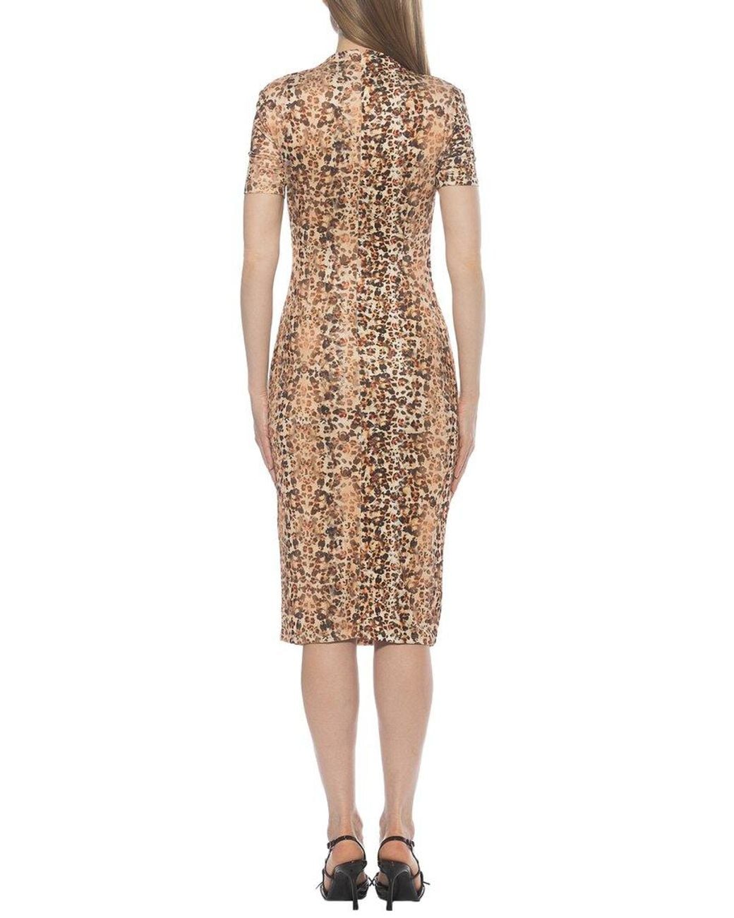 Alexia Admor Natural Santal Fit & Flare Dress