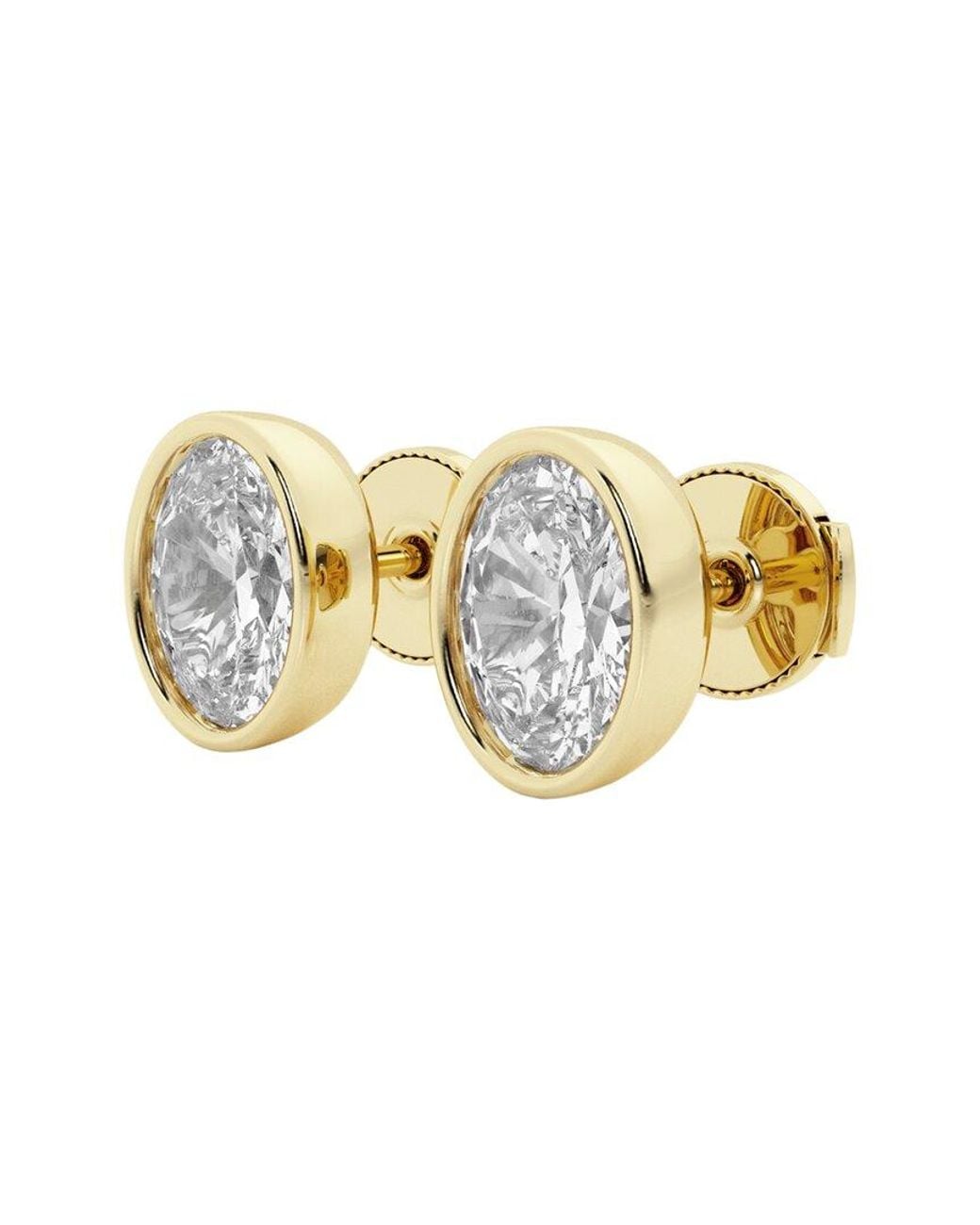 Lab Grown Diamonds Metallic 14K 3.00 Ct. Tw. Lab-Grown Diamond Studs