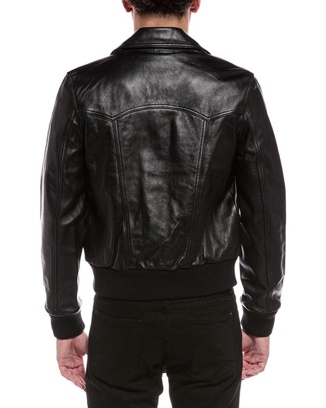 BLK DNM Black Leather Jacket for men