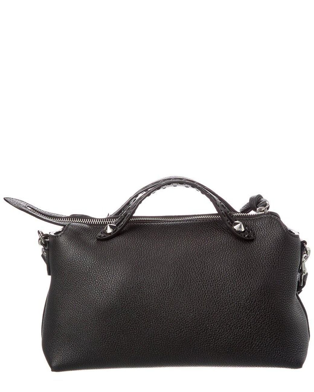 Fendi Black By The Way Selleria Medium Leather Shoulder Bag