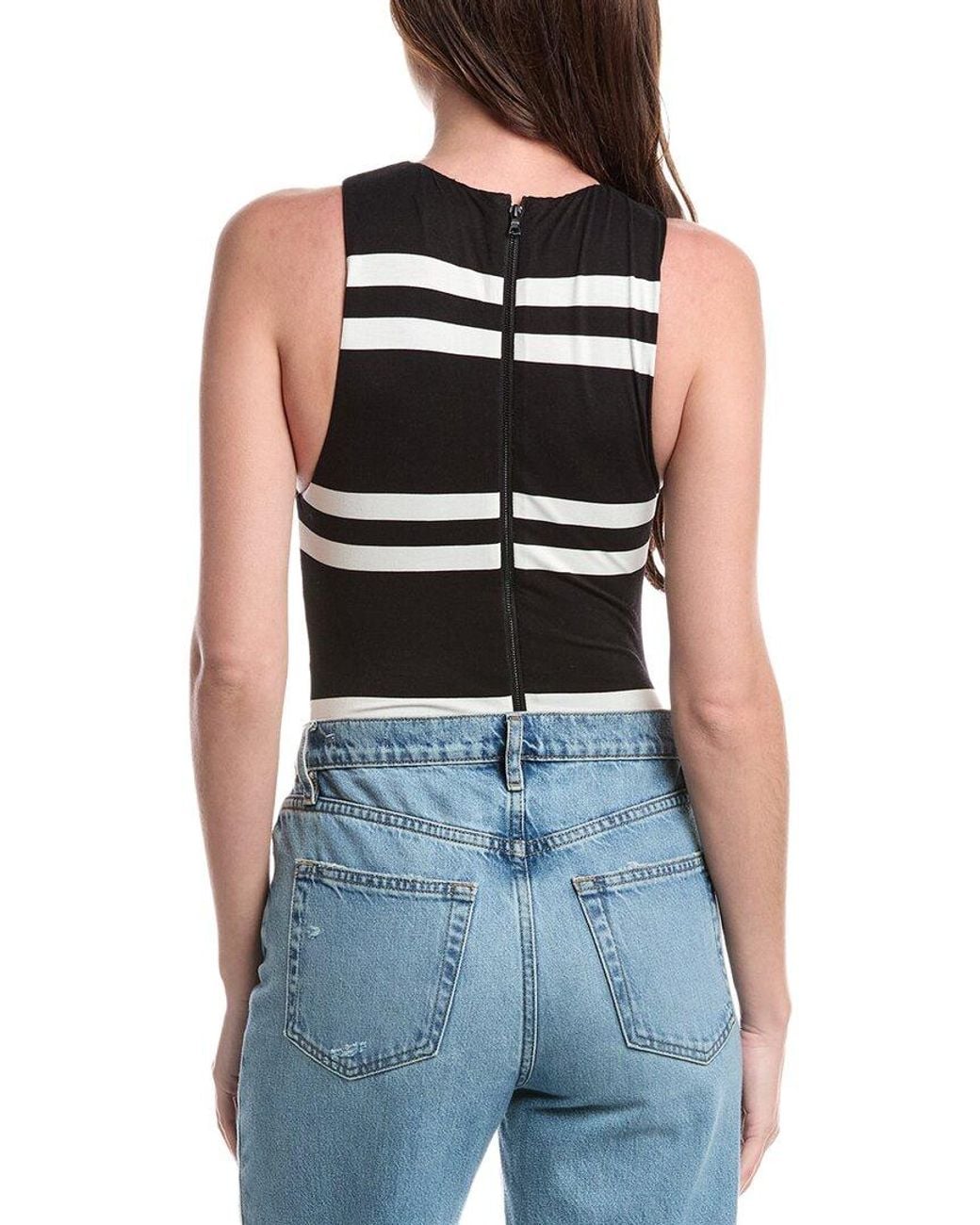 Alice + Olivia Blue Alice + Olivia Rothy Sculpted Bodysuit