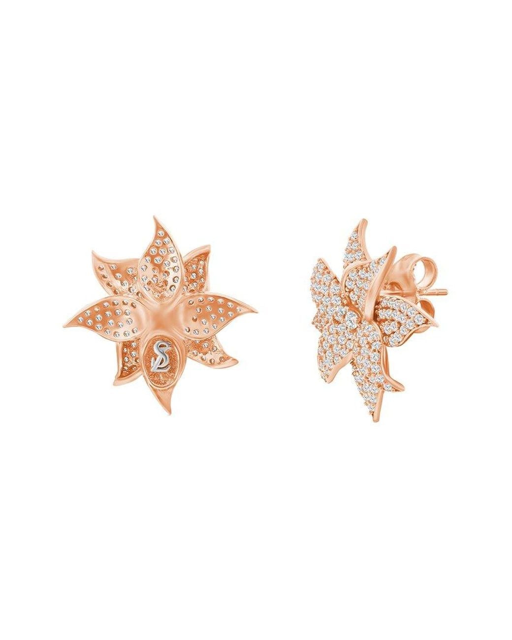 Suzy Levian CZ Jewelry White Suzy Levian Silver Cz Statement Earrings