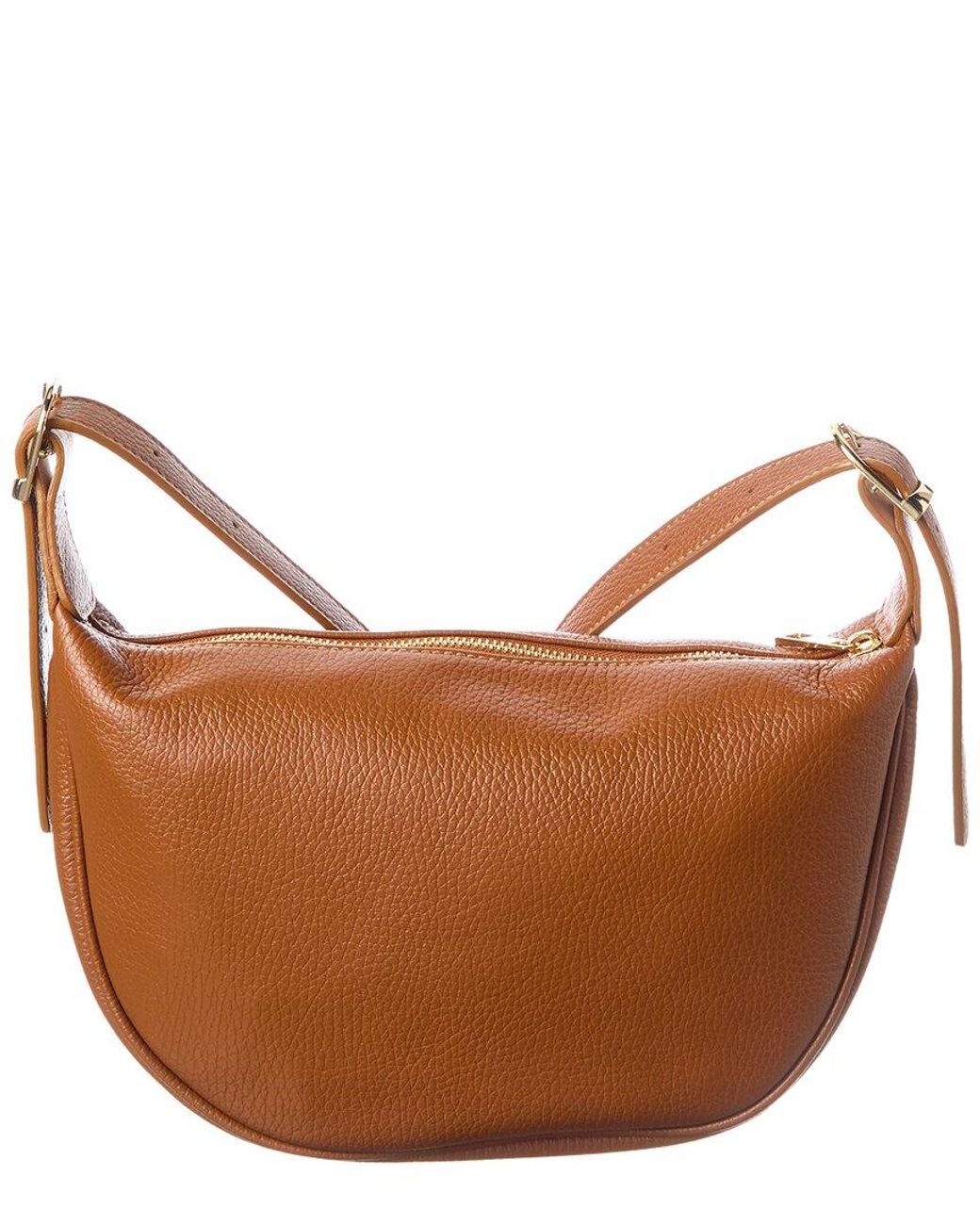 Italian Leather Brown Shoulder Bag