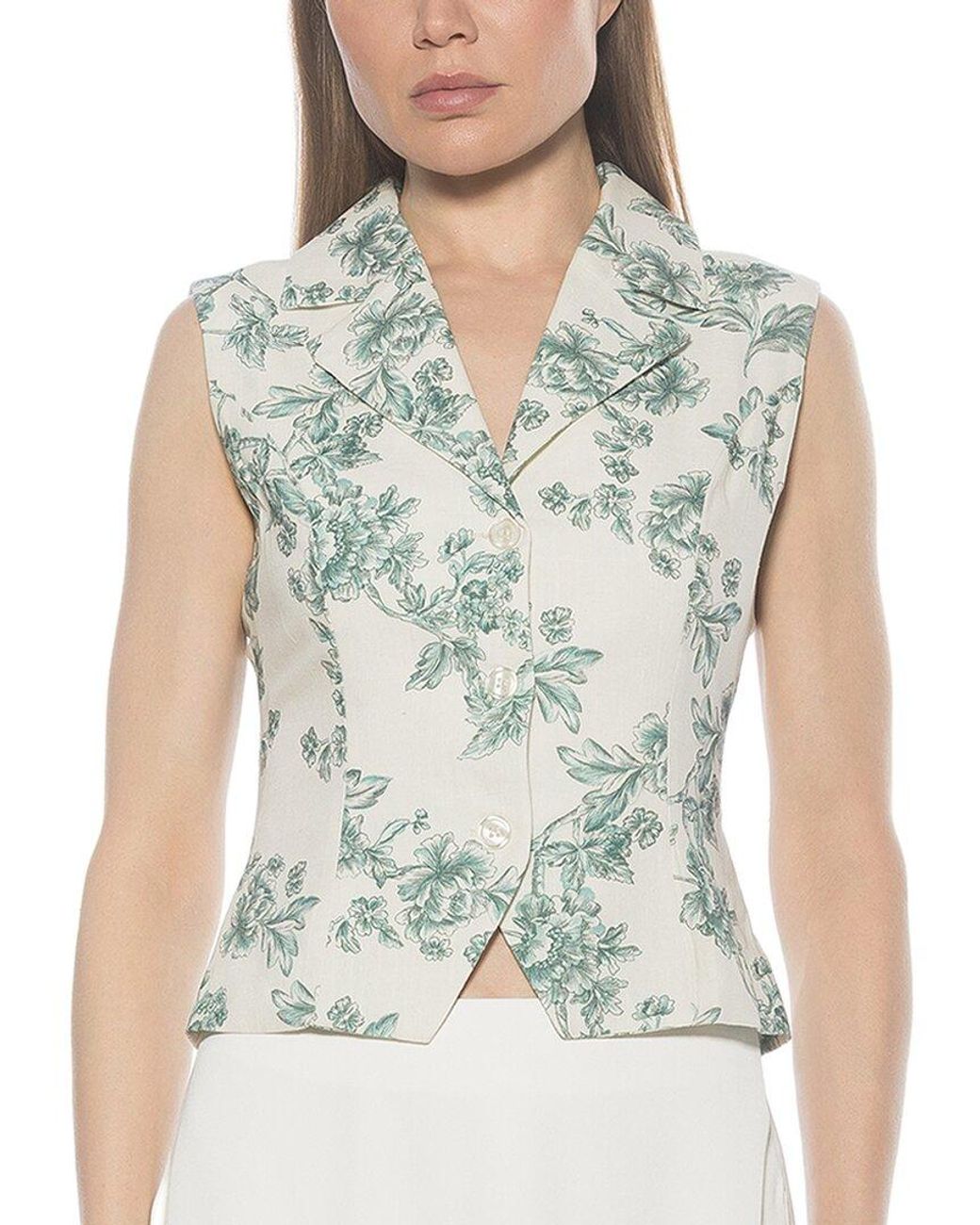 Alexia Admor Green Luisa Vest Top