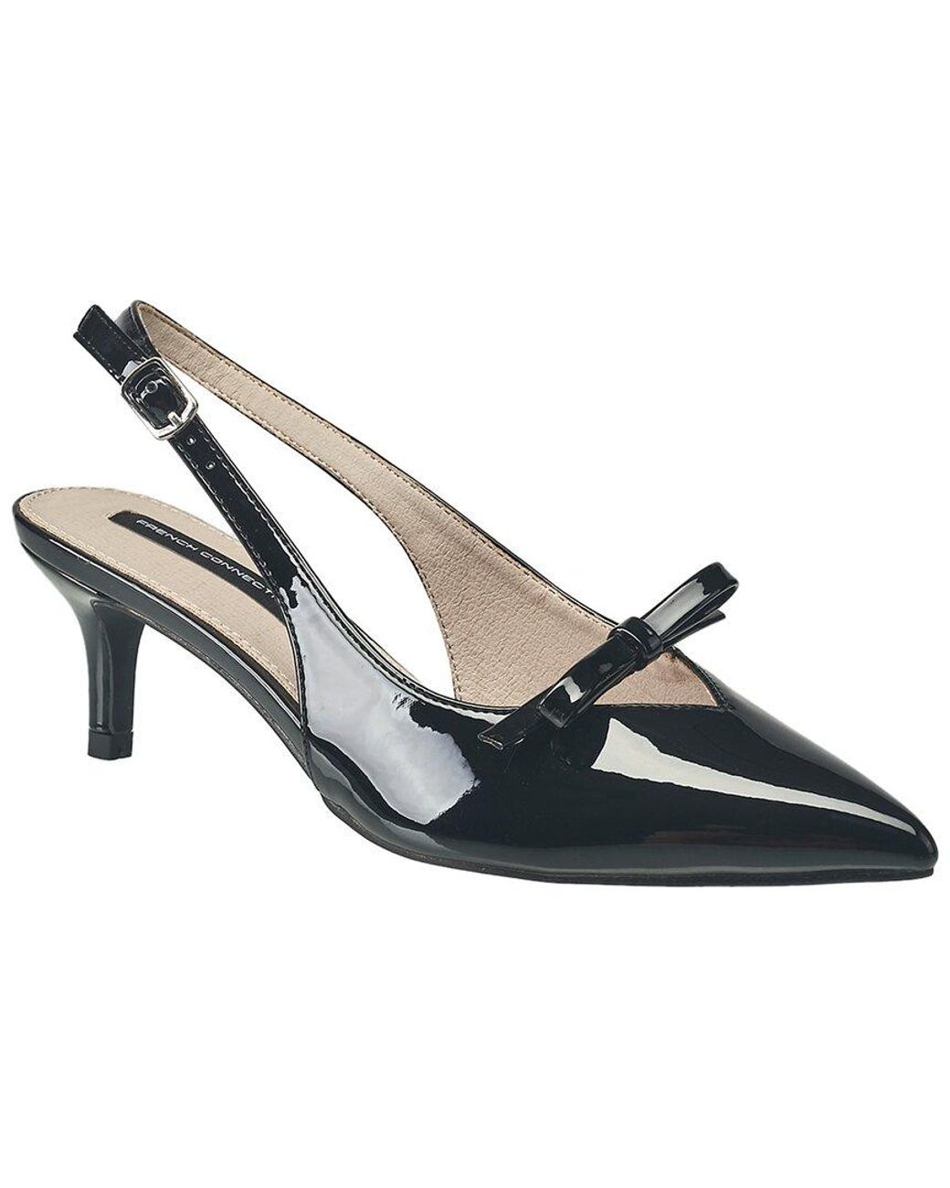 French Connection Blue Quinny Slingback Kitten Heel