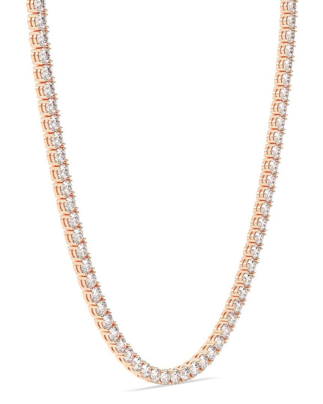 Lab Grown Diamonds White 14K 6.00 Ct. Tw. Lab-Grown Diamond Tennis Necklace