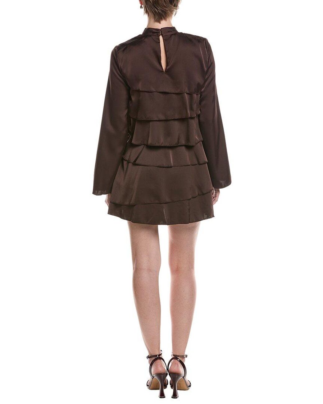 Moonsea Brown Mini Dress