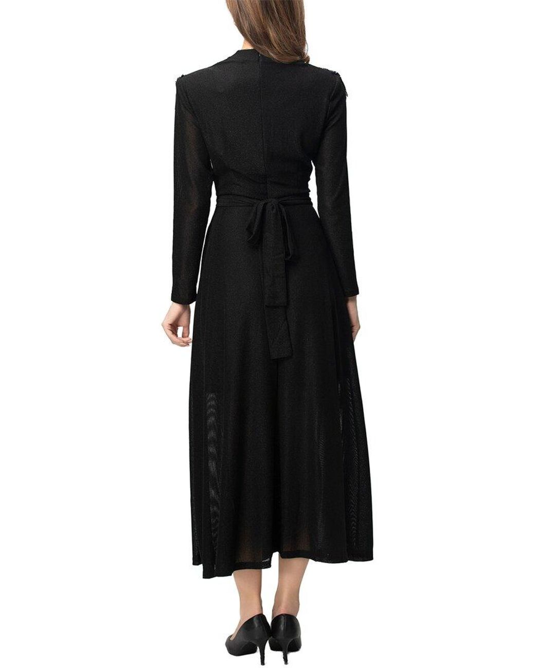 BRC By BURRYCO Black Solid Midi Dress