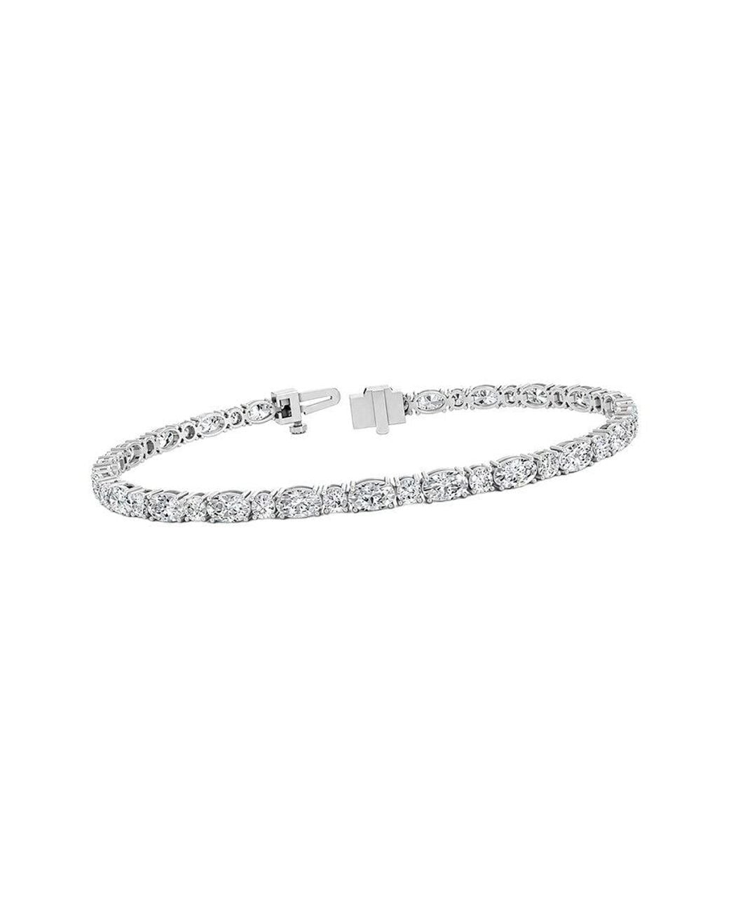 Lab Grown Diamonds White 14K.85 Ct. Tw. Lab-Grown Diamond Tennis Bracelet