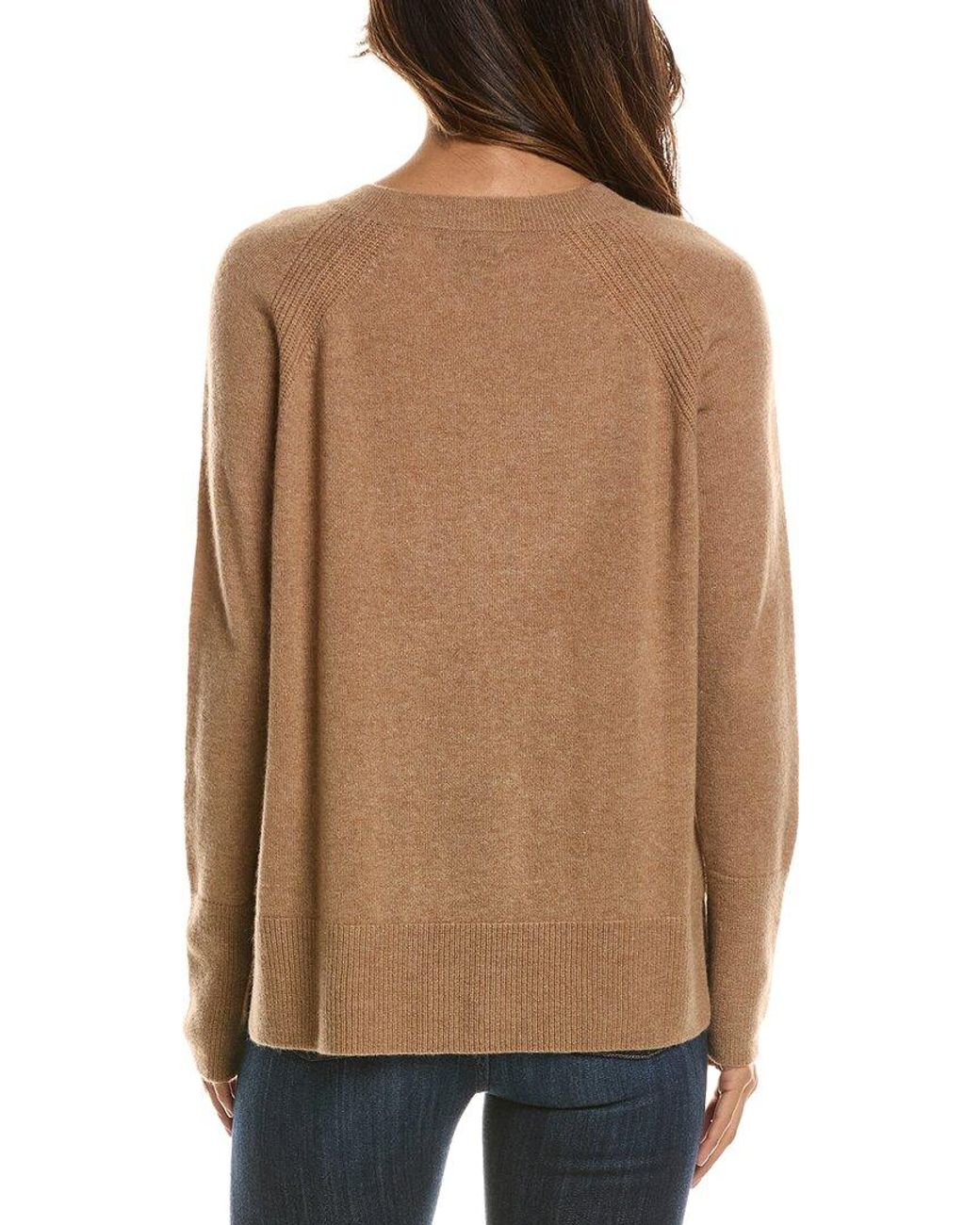 Forte Natural Easy Crewneck 100% Cashmere Sweater