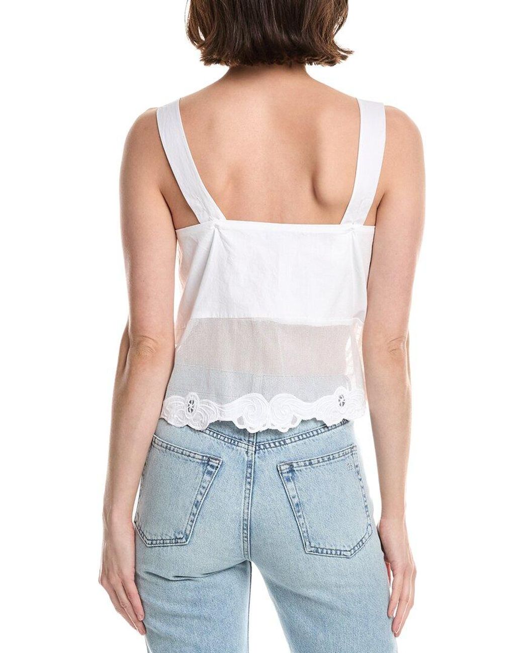 Rag & Bone Blue Clem Lace Tank