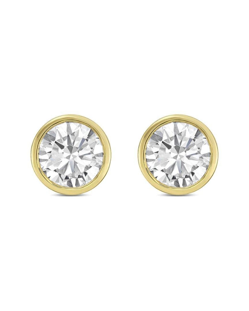 Diana M Metallic Diana M. 14K 6.00 Ct. Tw. Lab-Grown Diamond Stud Earrings