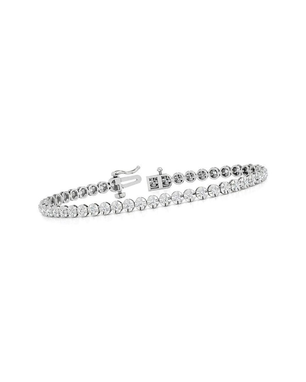 Lab Grown Diamonds White 14K 1.05 Ct. Tw. Lab-Grown Diamond Tennis Bracelet