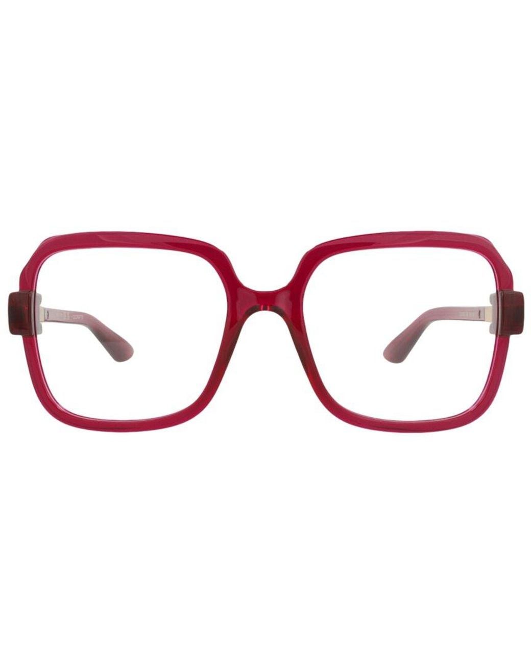 Gucci Red 55Mm Optical Frames