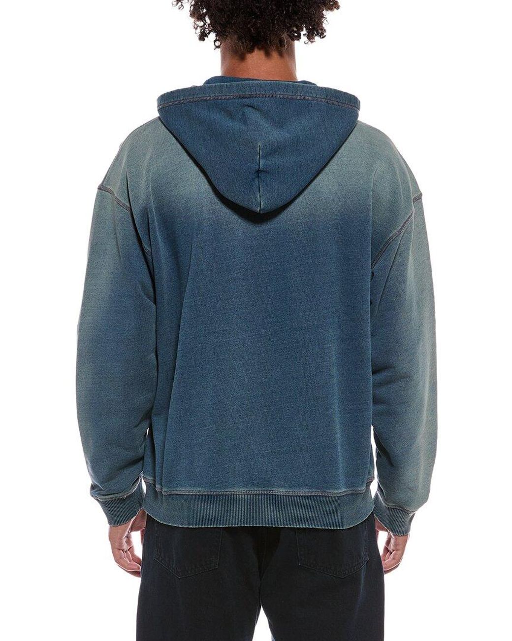 DIESEL Blue Hoodie for men