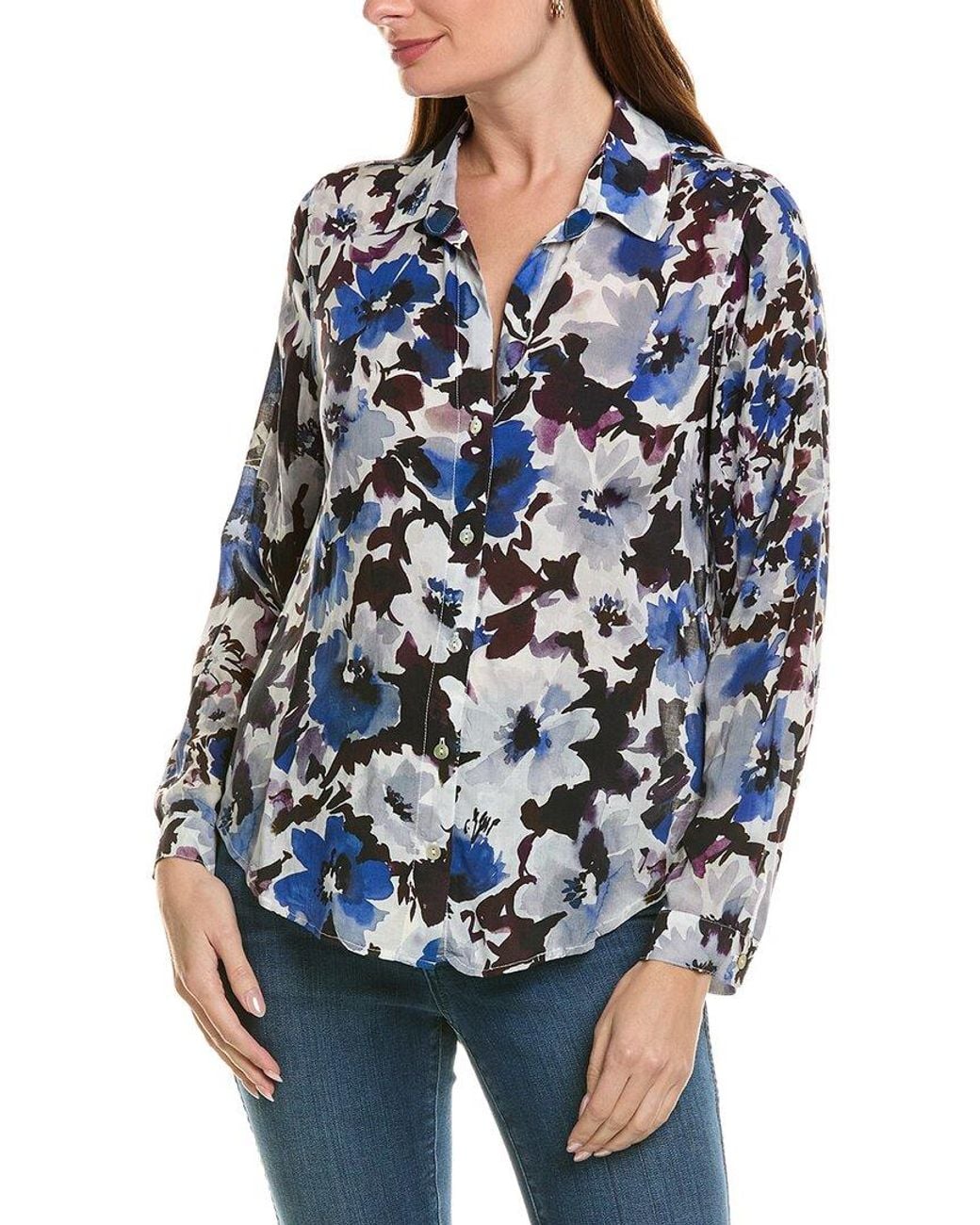 Bella Dahl Blue Classic Button Down