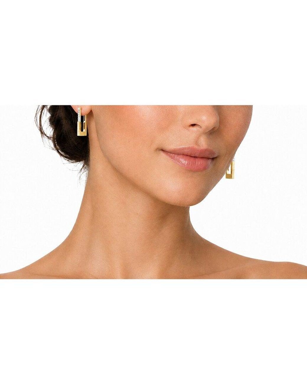 Reiss Metallic 14K 0.10 Ct. Tw. Diamond Earrings