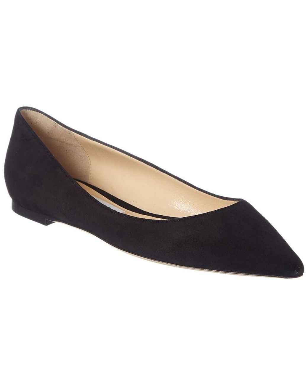 Jimmy Choo Romy Suede Flat in Black - Save 9% - Lyst