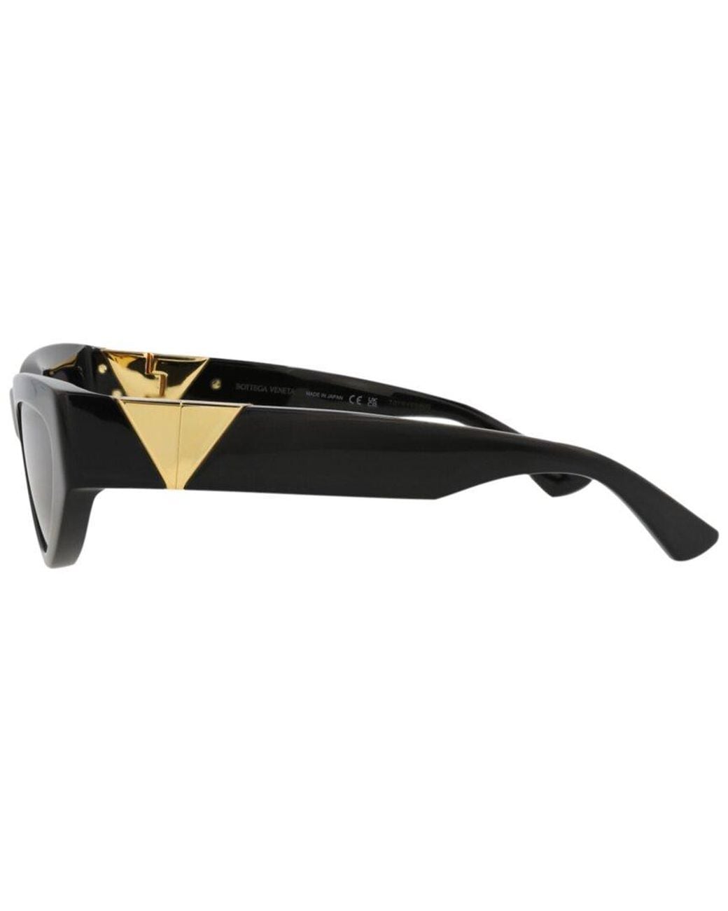 Bottega Veneta Black Bv1176S 55Mm Sunglasses