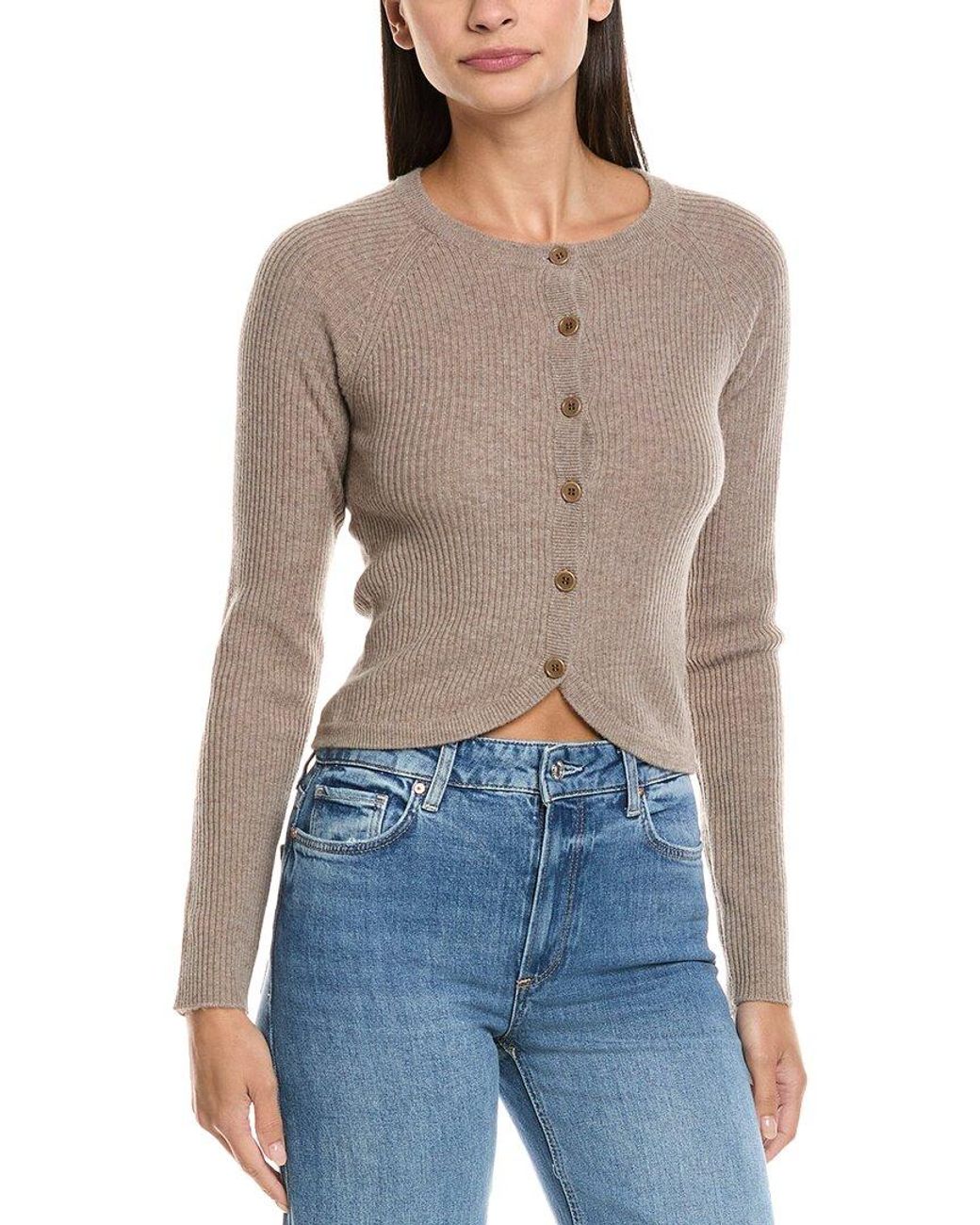 NAADAM Blue Wool & Cashmere-Blend Cardigan