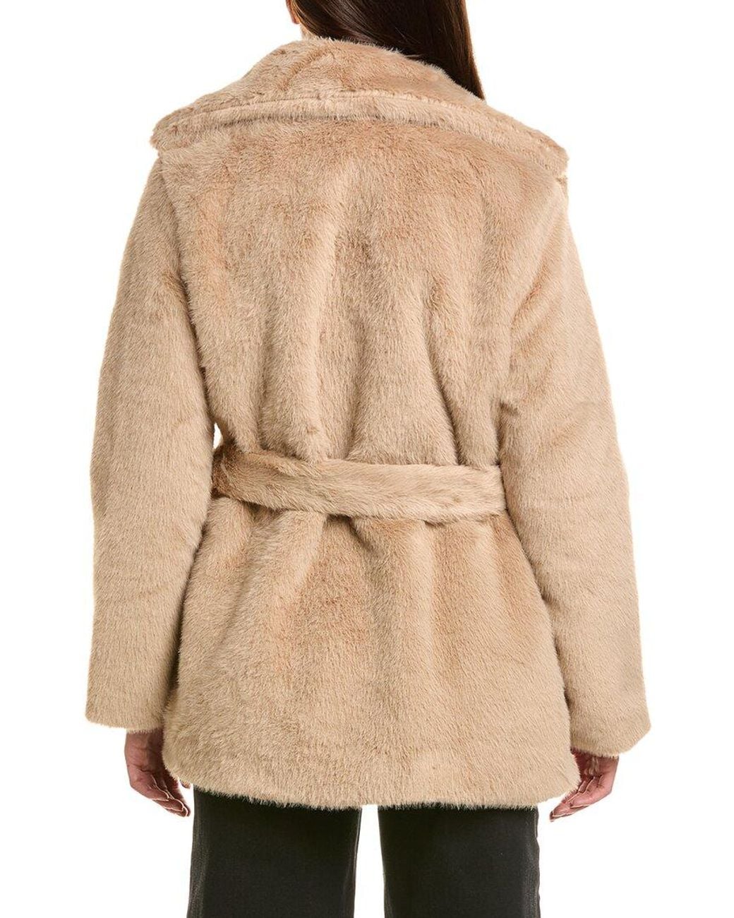 Neiman Marcus Natural Notch Collar Wrap Jacket