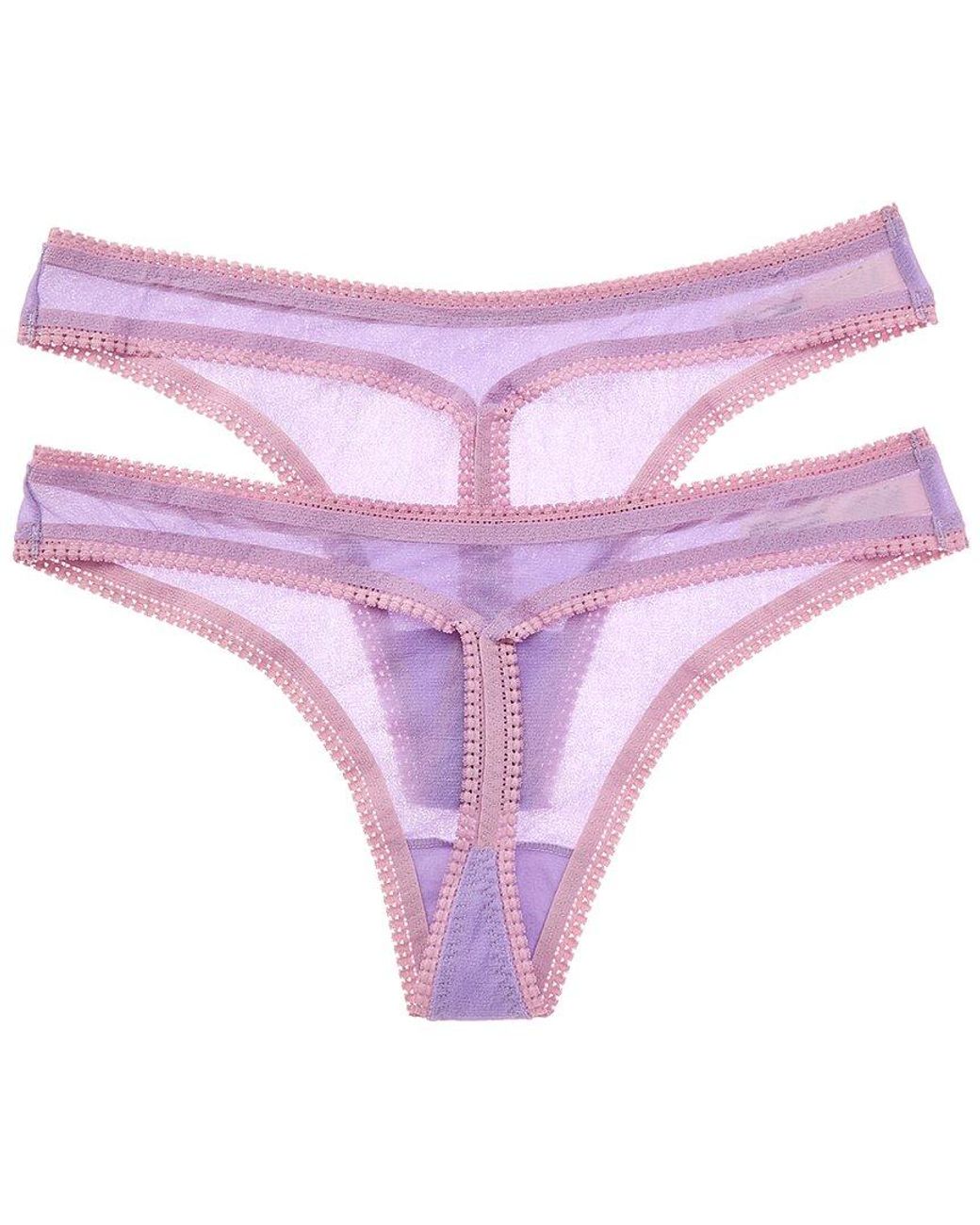 On Gossamer Purple Ongossamer 2Pk Hip-G Thong