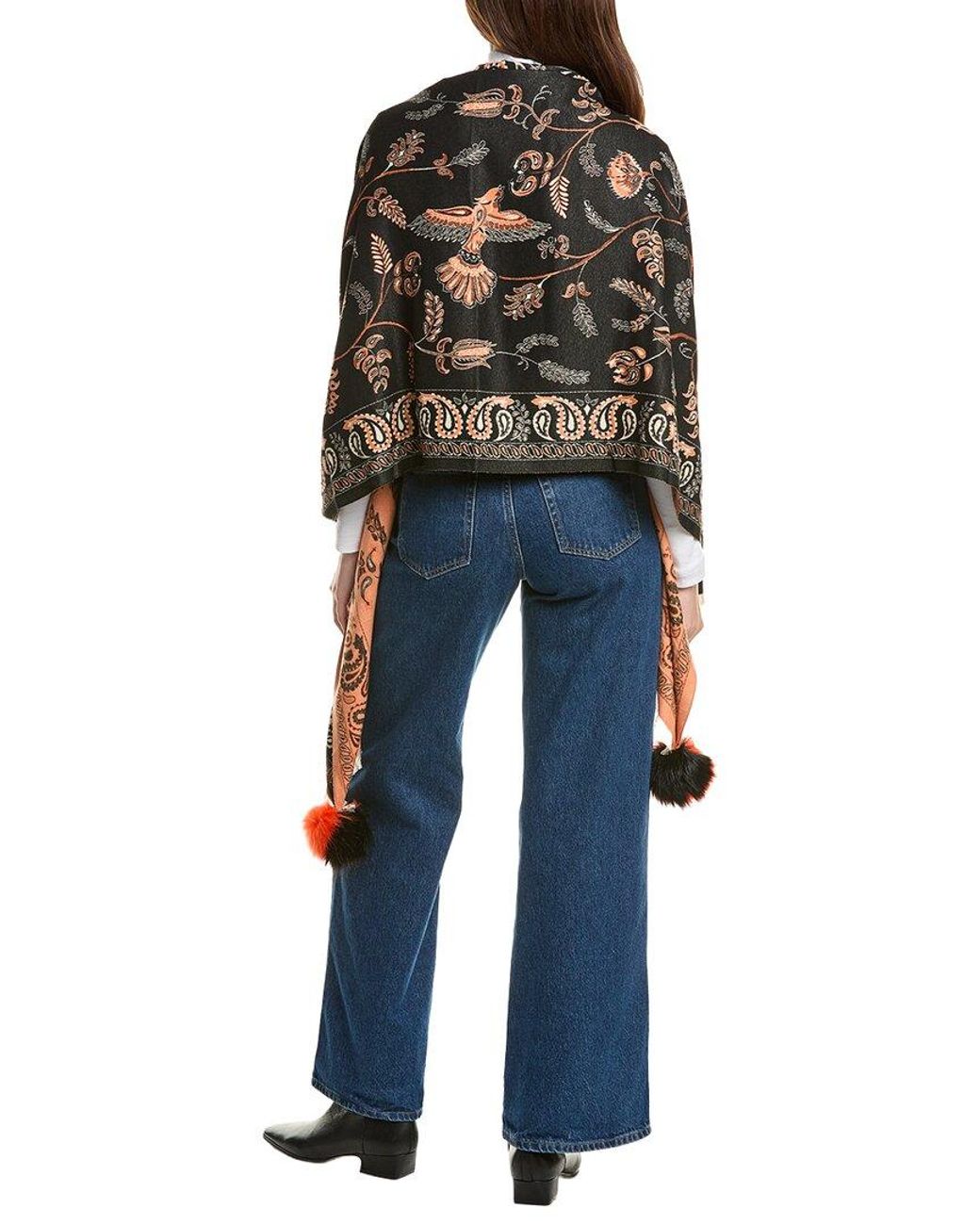 La Fiorentina Blue Tina Printed Wrap