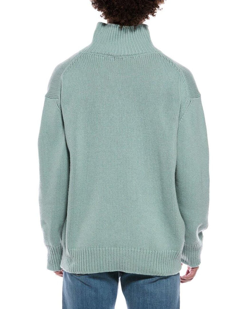 PANGAIA Blue Cashmere & Wool-Blend Turtleneck Sweater for men
