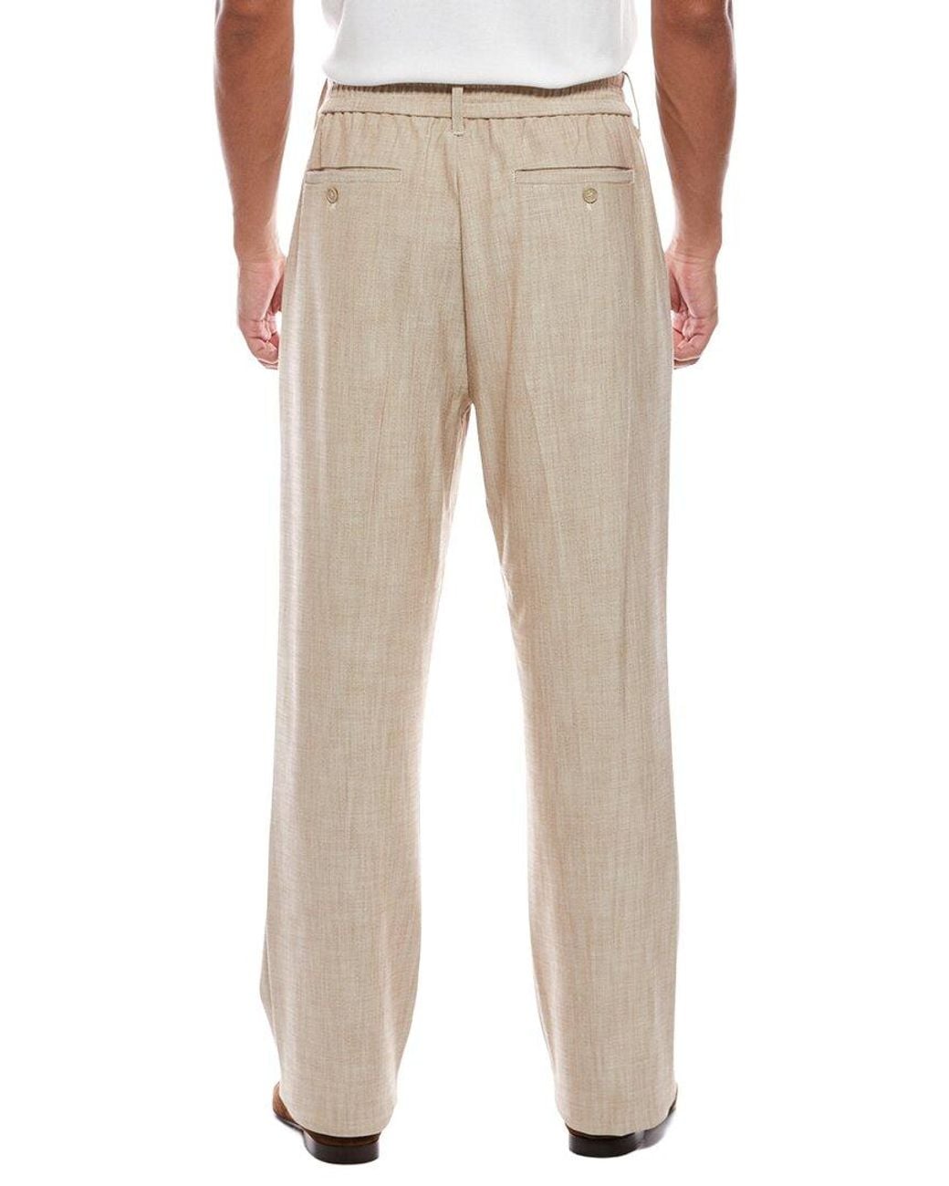 Jonathan Simkhai Natural Duncan Single Pleat Pant for men