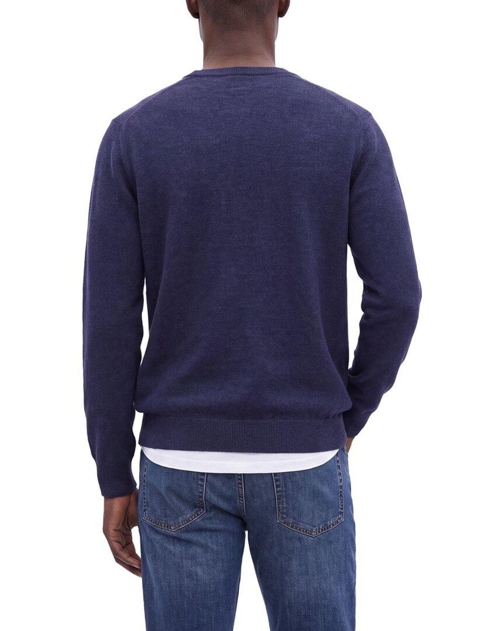 N.Peal Cashmere Blue Burlington Cashmere V-Neck Sweater for men