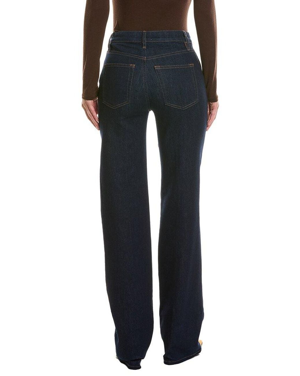 FRAME Black Frame The Hang Long Rinse Straight Jean