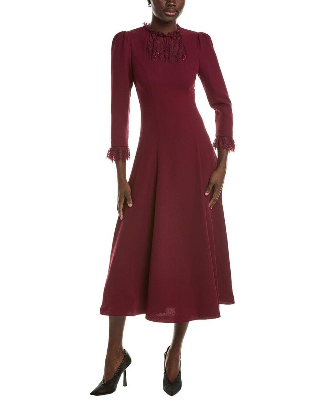 BRC By BURRYCO Red Solid Maxi Dress