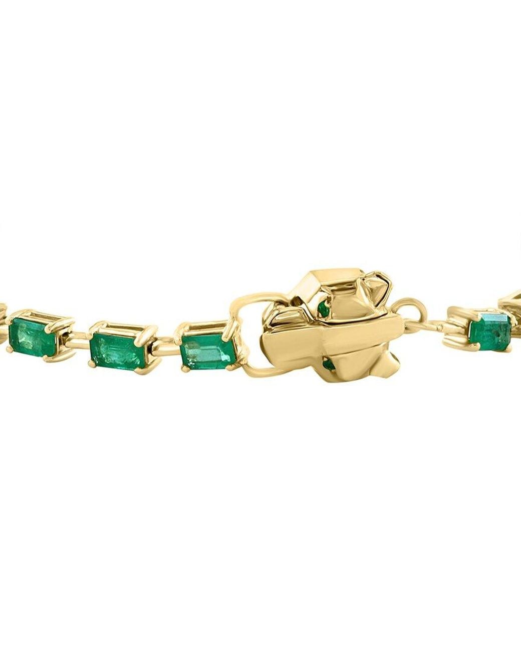 Effy Fine Jewelry Metallic 14K 5.33 Ct. Tw. Emerald Bracelet