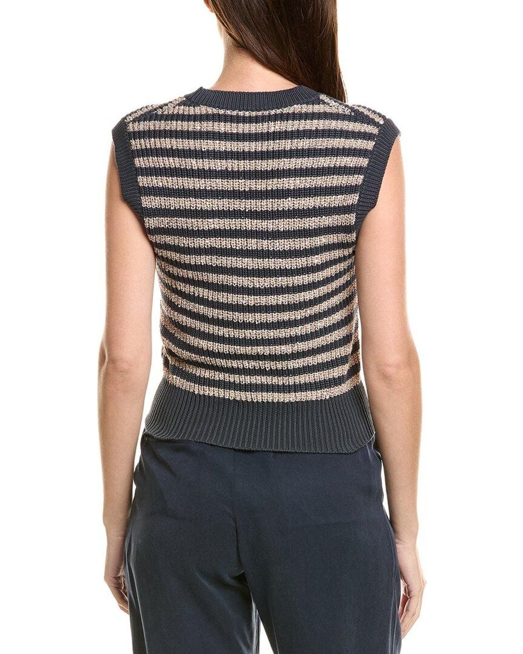Brunello Cucinelli Black Estivo Sweater Vest
