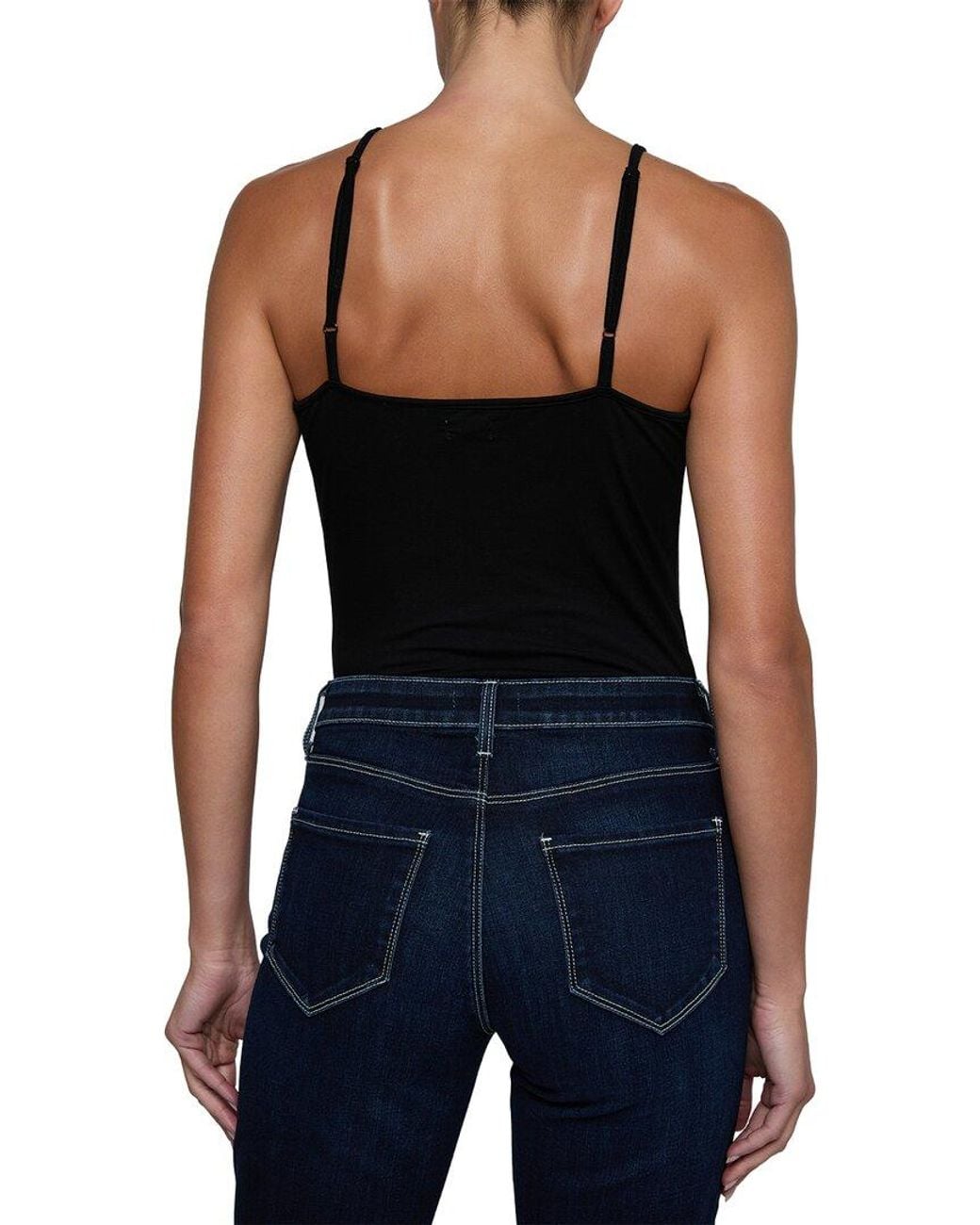 L'Agence Black Naseem Ruched Bodysuit
