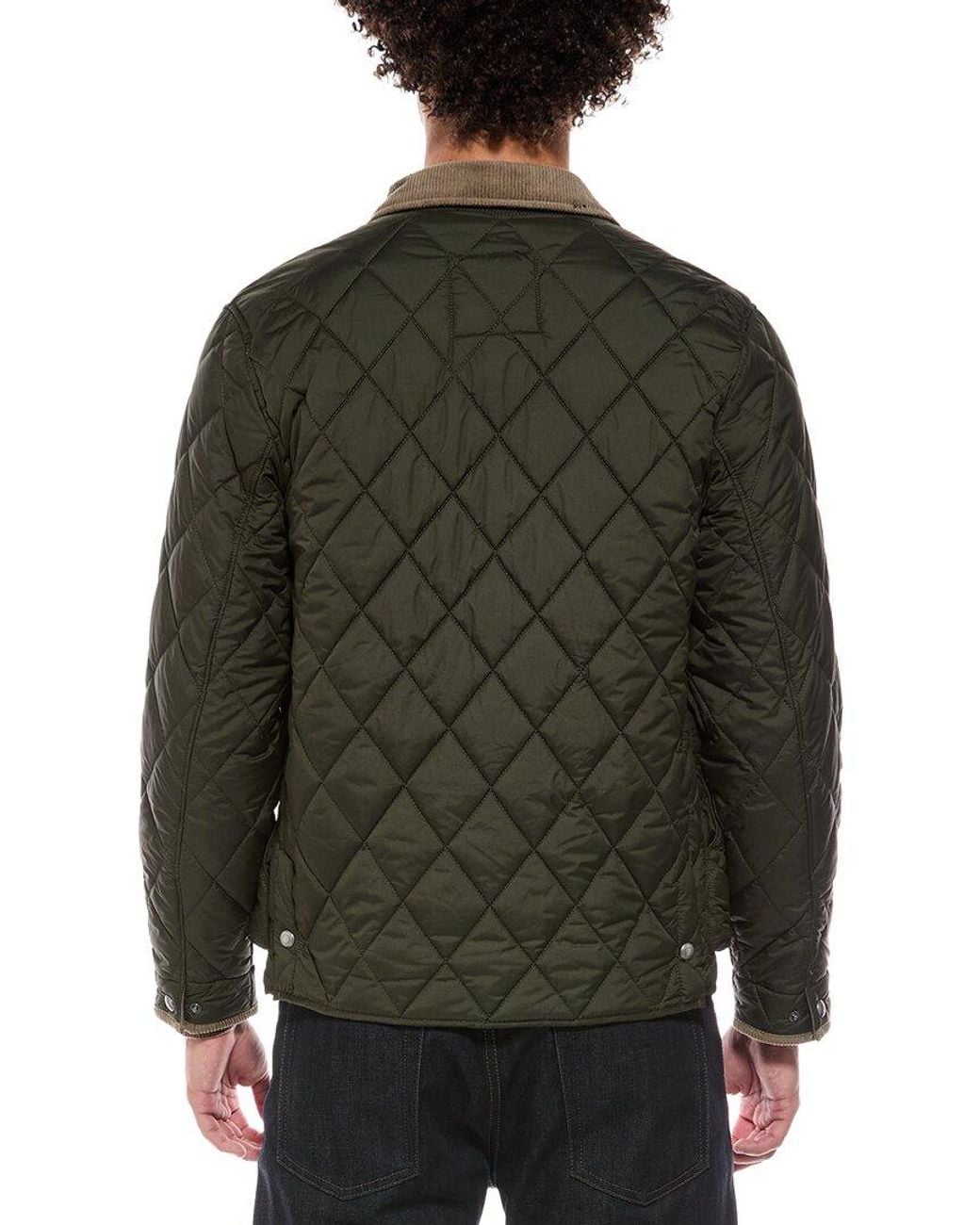 Tahari Green Diamond Quilted Jacket for men