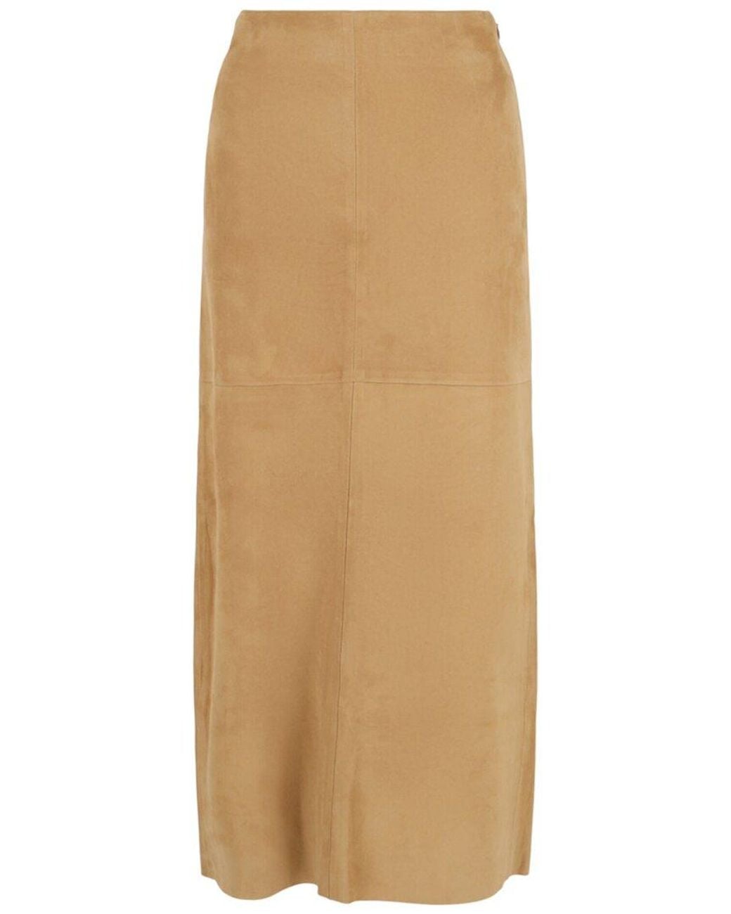 Ferragamo Natural Leather Pencil Skirt