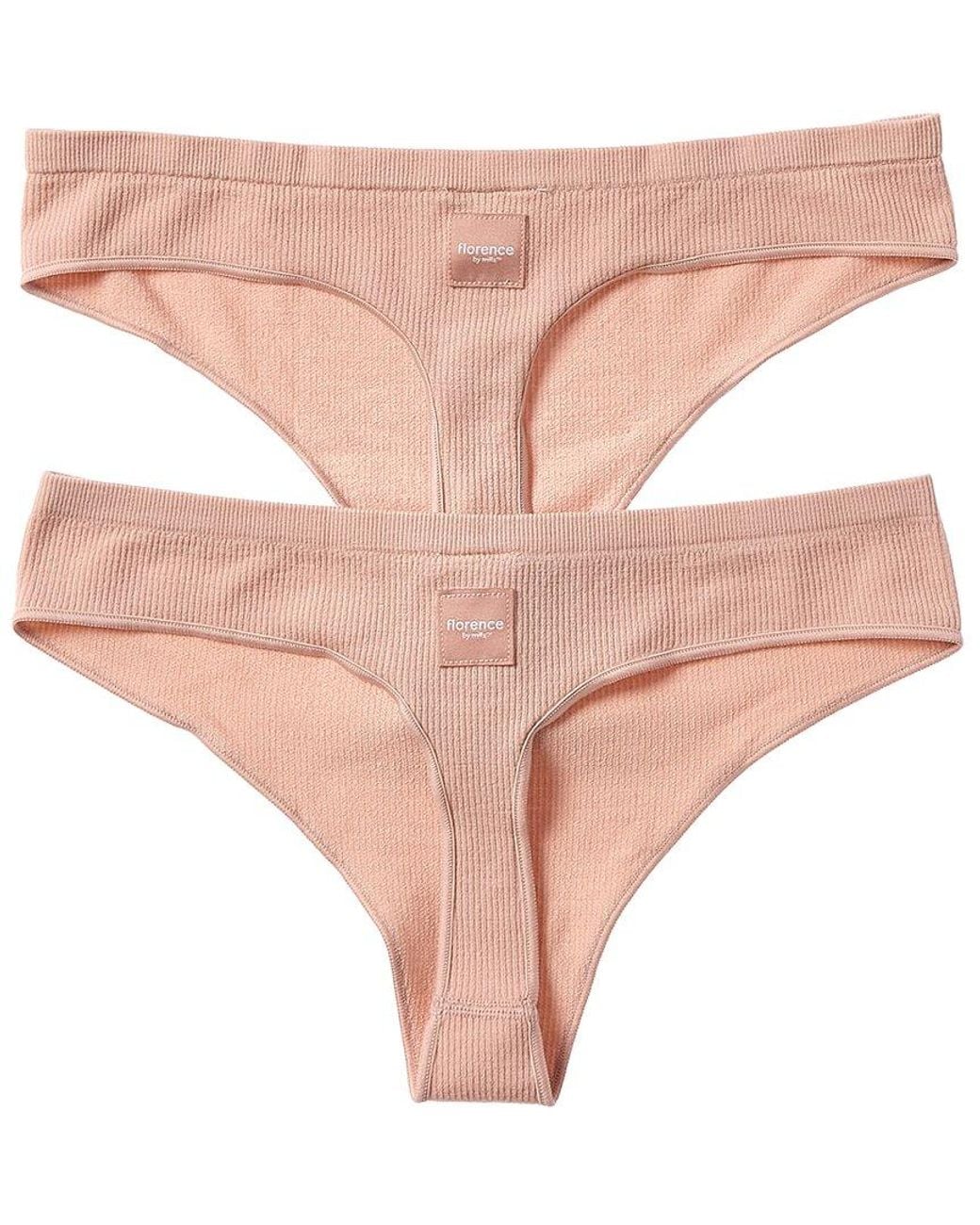 Florence By Mills Natural 2pk Softie Seamless Thong
