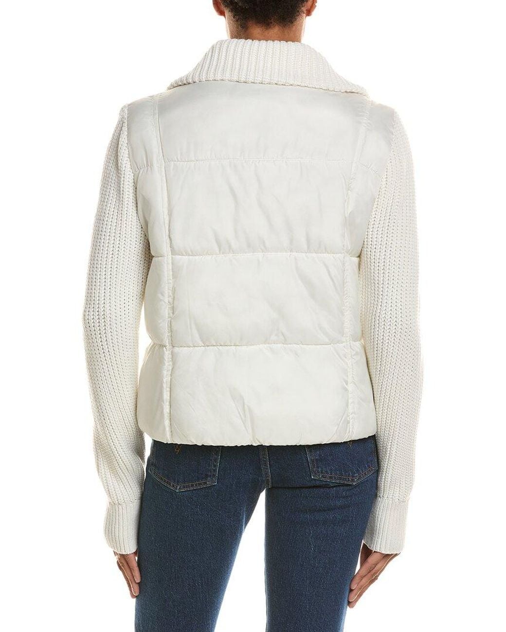Kensie White Cire Knit Jacket