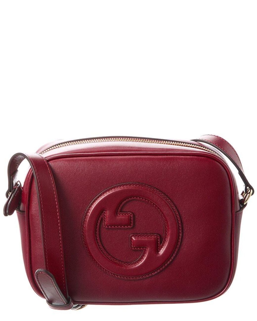 Gucci Red Blondie Mini Leather Camera Bag