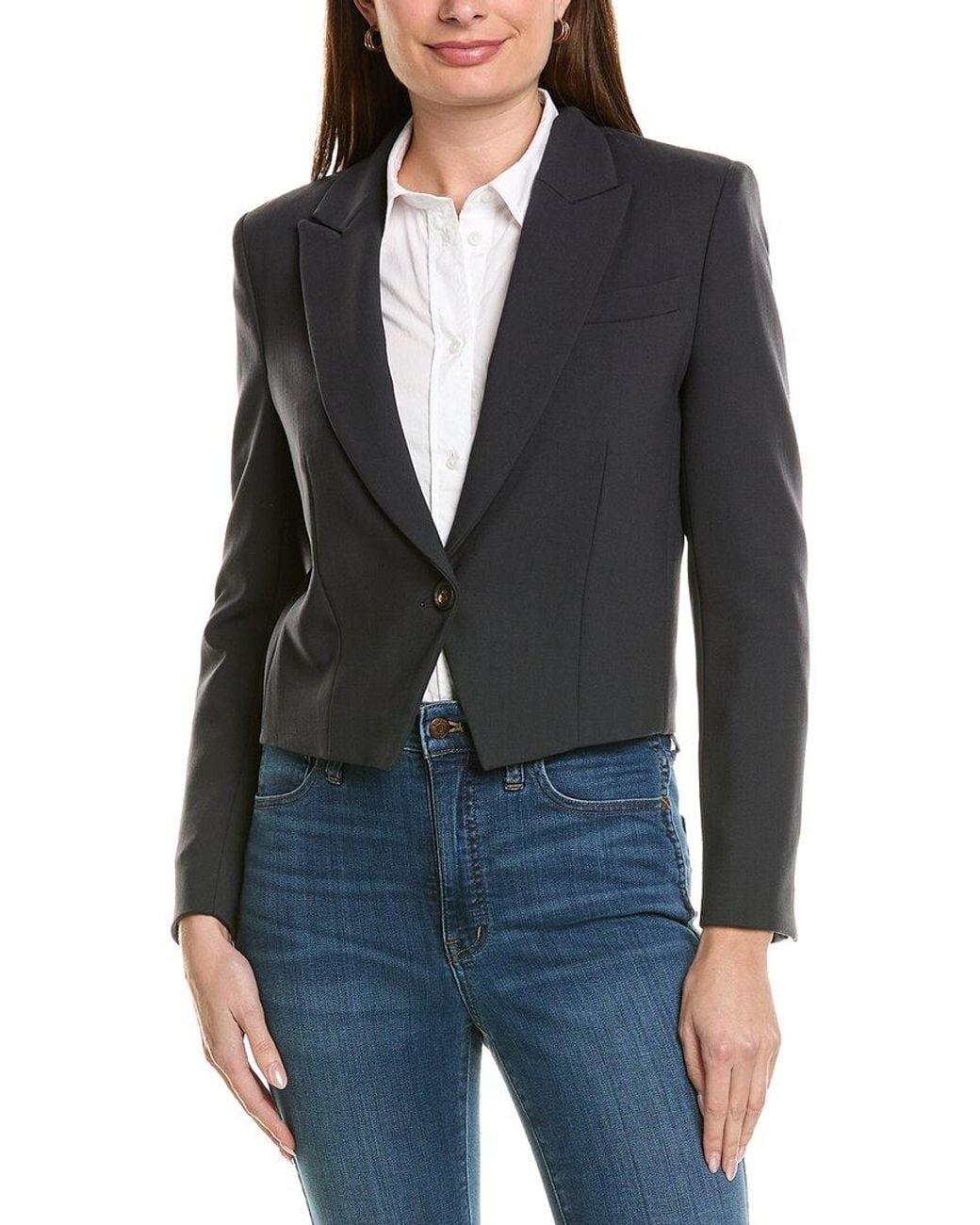 Brunello Cucinelli Black Wool-Blend Jacket